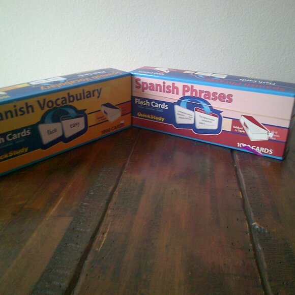 Spanish Phrases Flash Cards (1000 cards) Lot of 2 - Picture 5 of 6